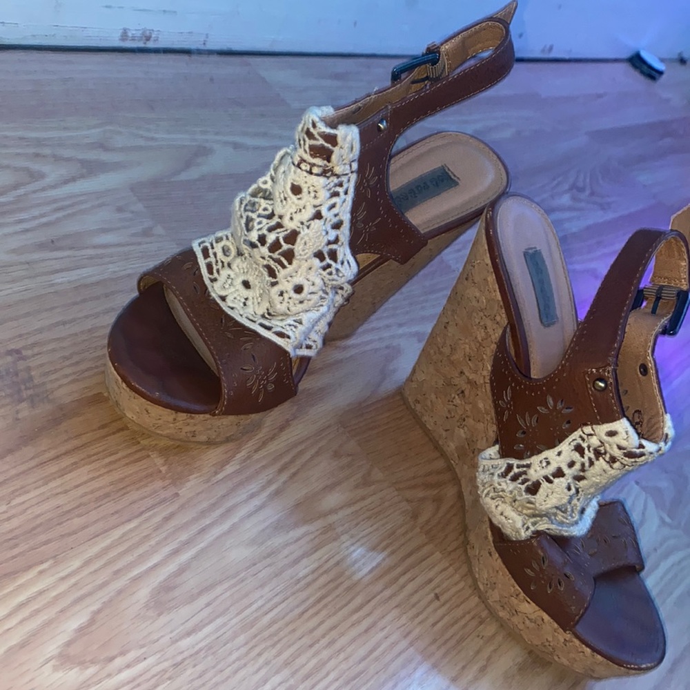 Lace heels